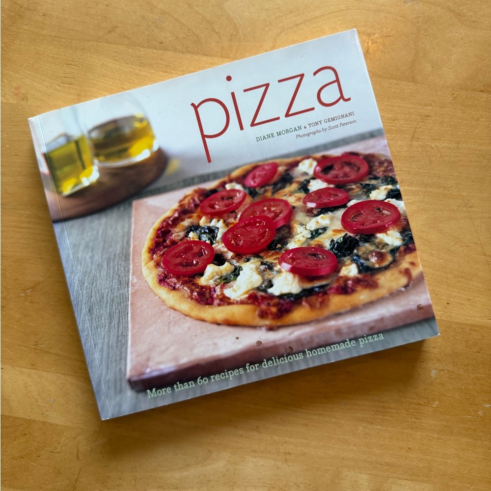 Pizza Recipe Book with Red and White Cover